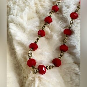 Red beaded necklace Special Price!